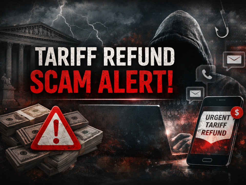 tariff refund scam alert